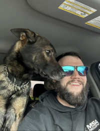 Man with a dog