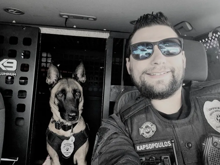 Man with a dog